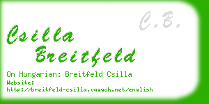 csilla breitfeld business card